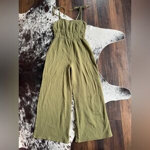Cotton Wide Leg Jumpsuit